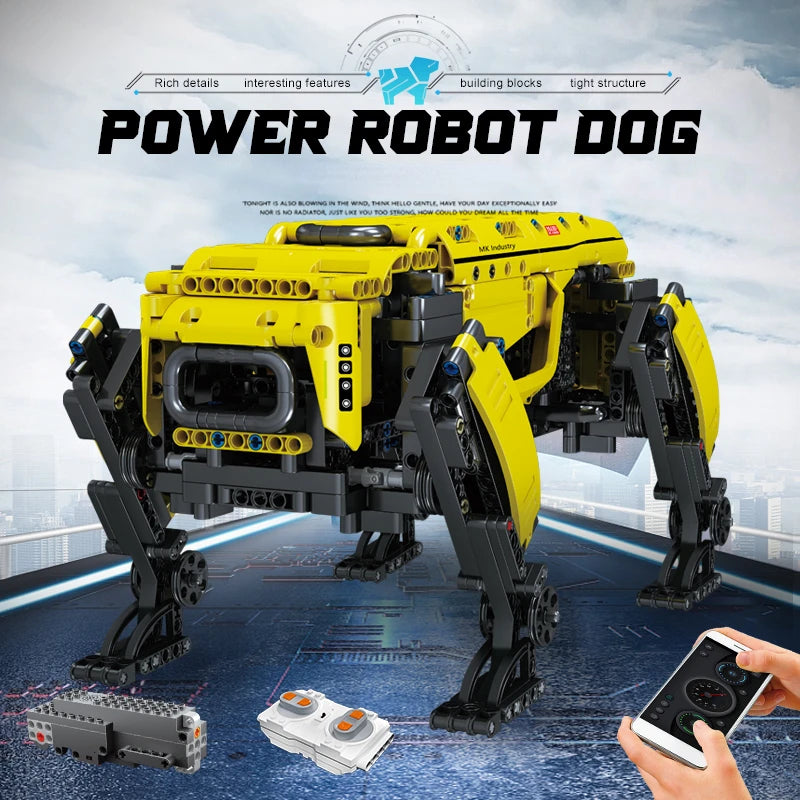 Technical Robot Toys The RC Motorized Boston Dynamics Big Dog Model AlphaDog Building Blocks Bricks Toys for Kid Christmas Gifts Ai-TechWorld 