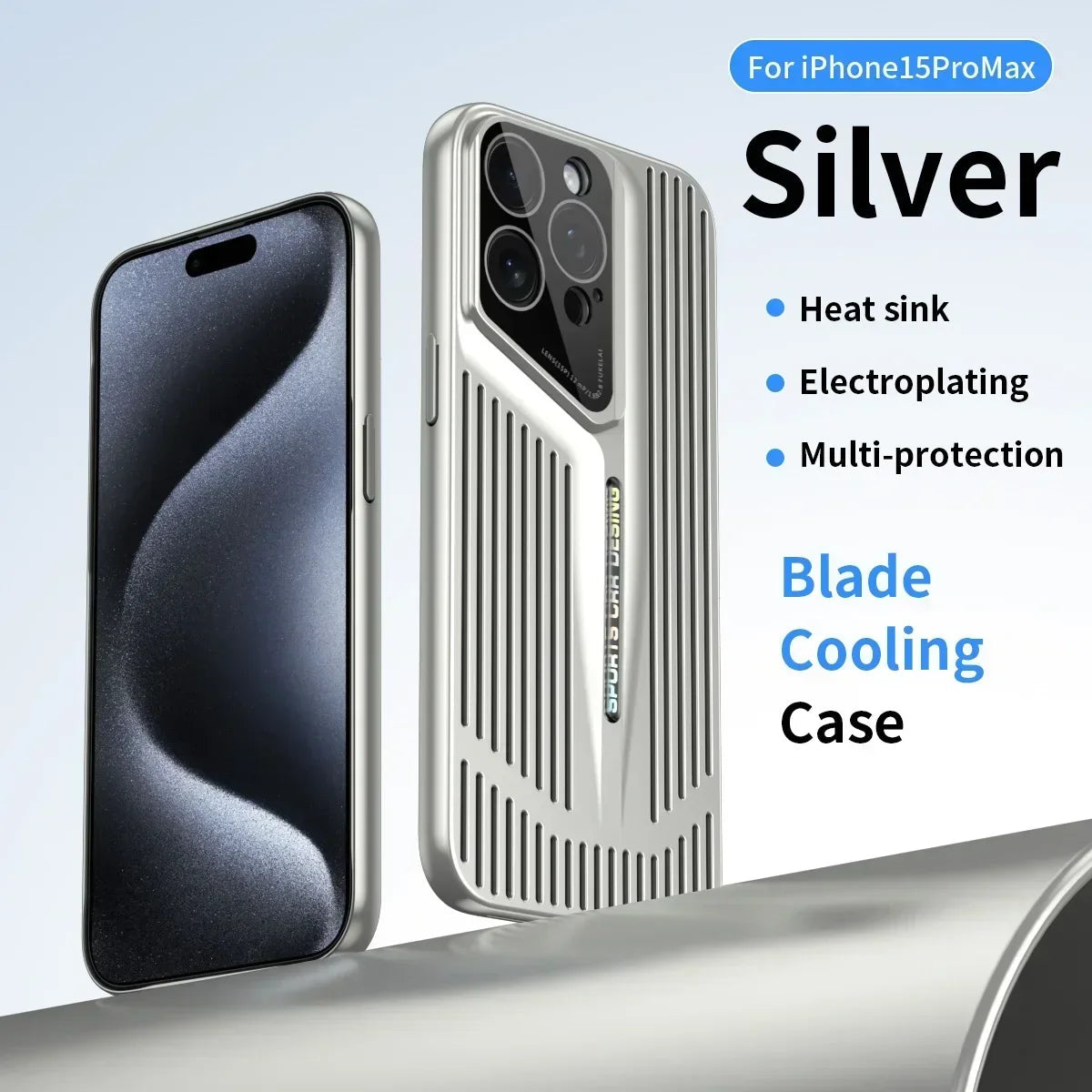 Comes With lLns Film Breathable Heat Dissipation Cooling Cases For iPhone 16 15 Pro Max 14 13 12 11 PC Hard Back Covers Ai-TechWorld 