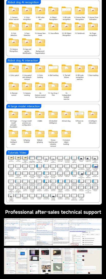 Yahboom DOGZILLA-Lite Quadruped Bionic Robot Dog AI Vision Large Model Intelligent Programming Electronic Kit for Raspberry Pi Ai-TechWorld 