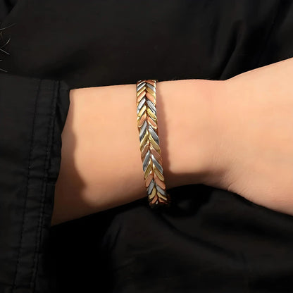 ARADOO Pure Copper Bracelets for Women 3500 Gauss Magnetic Therapy Braided Cuff Bangle Jewelry Gift Ai-TechWorld 