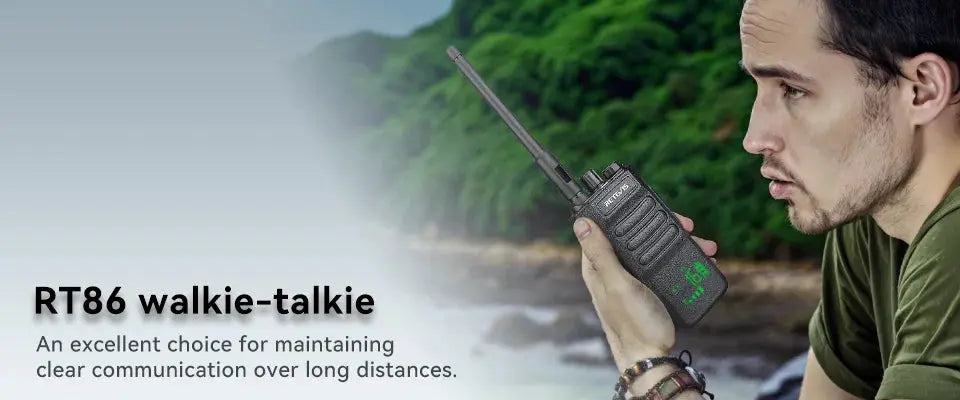 Retevis RT86 10W Walkie Talkie Professional Two Way Radio Long Range Walkie Talkie UHF Communication radio for Outdoor Business Ai-TechWorld 