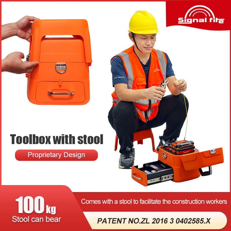 Signalfire AI-9 AI-6Ap Fusion splicer Machine 6 motor 5S splicing machine with VFL Optic power meter tool kits CE free shipping Ai-TechWorld   ai-techworld