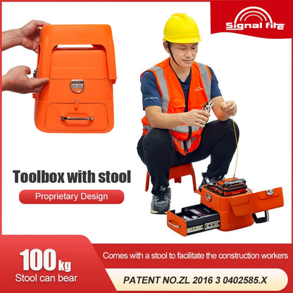 Signalfire AI-9 AI-6Ap Fusion splicer Machine 6 motor 5S splicing machine with VFL Optic power meter tool kits CE free shipping Ai-TechWorld   ai-techworld