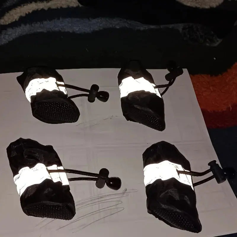 4pcs Water-Resistant Dog Shoes For Small Dogs - Protect Your Pet's Paws And Keep Them Dry,Outdoor rain boots for dogs Ai-TechWorld 