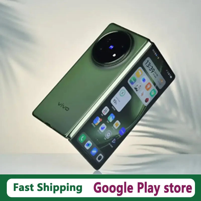 DHL Fast Delivery Vivo X Fold 5 Cell Phone 8.03" Folded Wireless Charge 6000mAh Battery 50.0MP Camera Snapdragon 8 Gen 3 OTA Ai-TechWorld 