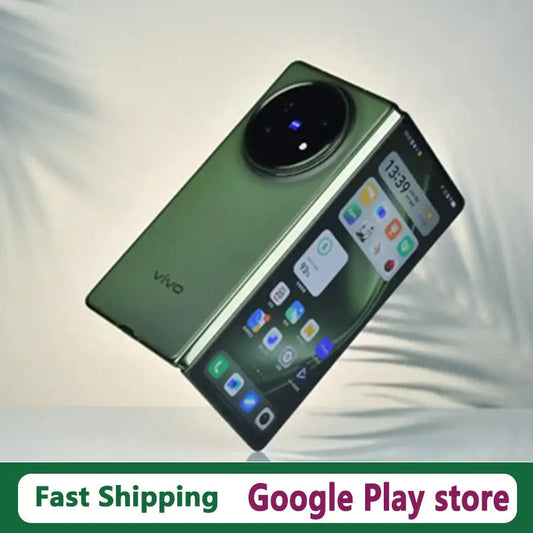 DHL Fast Delivery Vivo X Fold 5 Cell Phone 8.03" Folded Wireless Charge 6000mAh Battery 50.0MP Camera Snapdragon 8 Gen 3 OTA Ai-TechWorld 