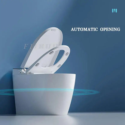 Luxury Smart Toilet Built In Water Tank Toilet Heated Seat Elongated Toilet Blackout Food flush Night Light Built-in Bidet Seat Ai-TechWorld 