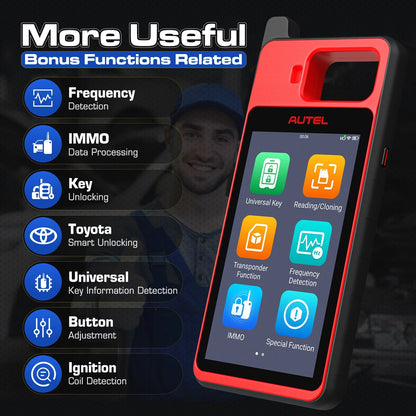 Autel MaxiIM KM100 Advanced One-Minute Key Generation Tool IMMO Key programming Key Renewal and Transponder Editing PK IM508S Ai-TechWorld 