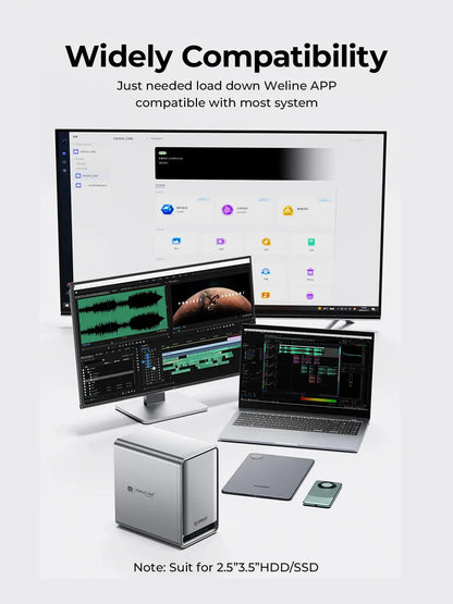 ORICO Personal Network Attached Storage Support Remote Access Share Data Intelligent Classification Automatic Backup 2/5-bay Ai-TechWorld 