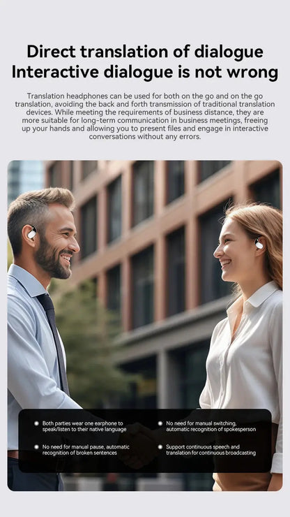 MZYMI Q39 AI Translation Wireless Earphone TWS Ear Hook Sport Running Bluetooth Headset ENC Noise Cancelling Headphone With Mic Ai-TechWorld 