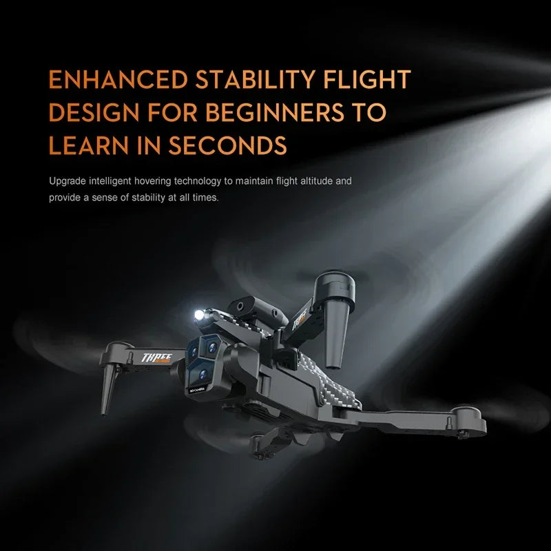 Lenovo K10Max Drone 8K Professinal Three Camera Optical Flow Localization Four-way Obstacle Avoidance RC for Adults Child Toys Ai-TechWorld 