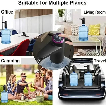 Portable 5-Gallon Water Dispenser with USB Charging Automatic Electric Pump for Home Office Outdoor Use Ai-TechWorld 
