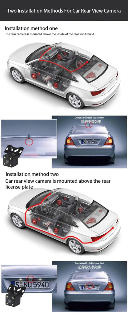 Car DVR 3Channel Dash Cam for Car 4K Video Recorder WIFI APP Dashcam Front and Rear View Camera Night Vision Car Accessories Ai-TechWorld 