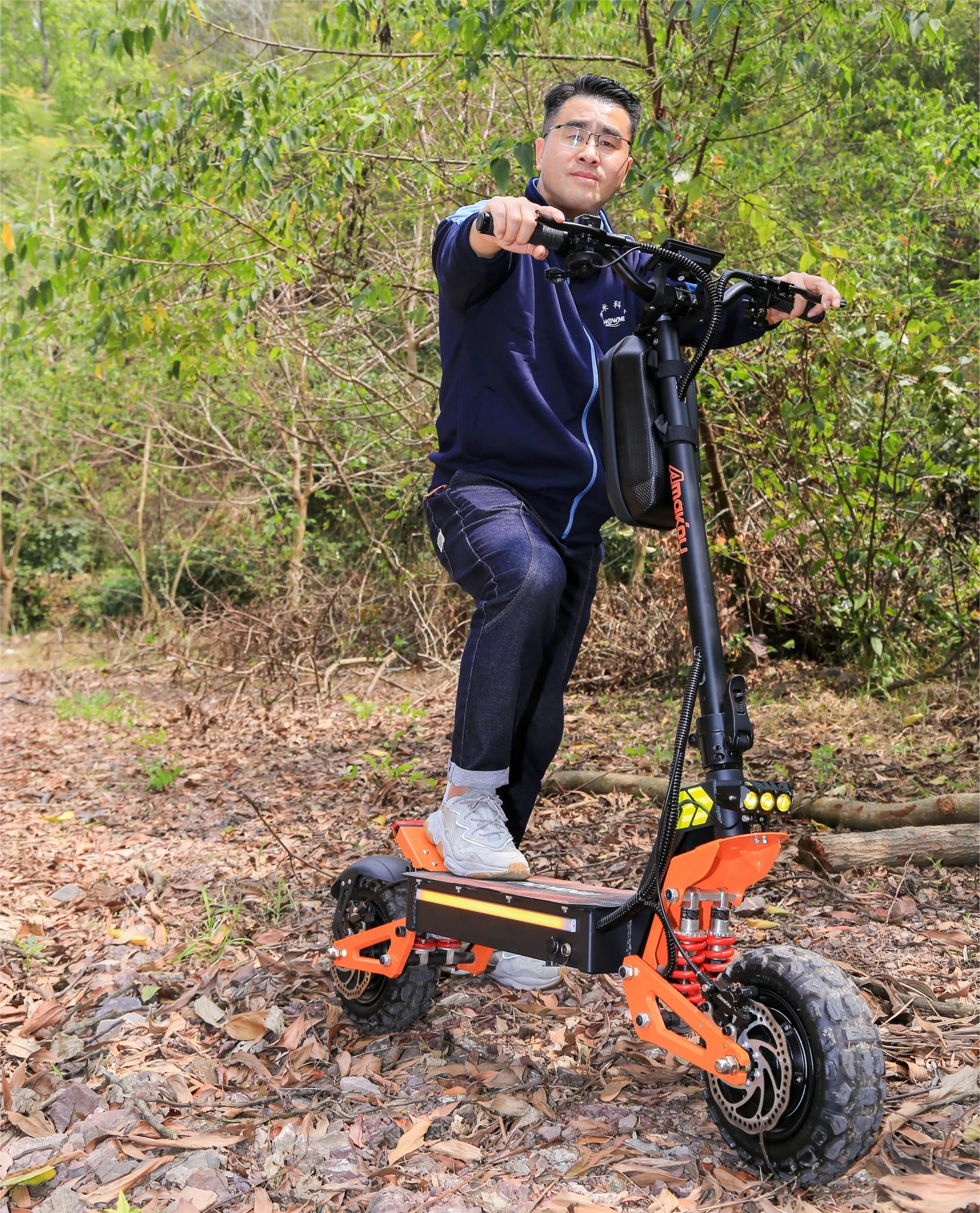 X5 6000W Dual Motor Eelectric Scooter in China Stock 60v 40ah Large Battery Remote Scooter with Seat 11-inch Tires Ai-TechWorld 