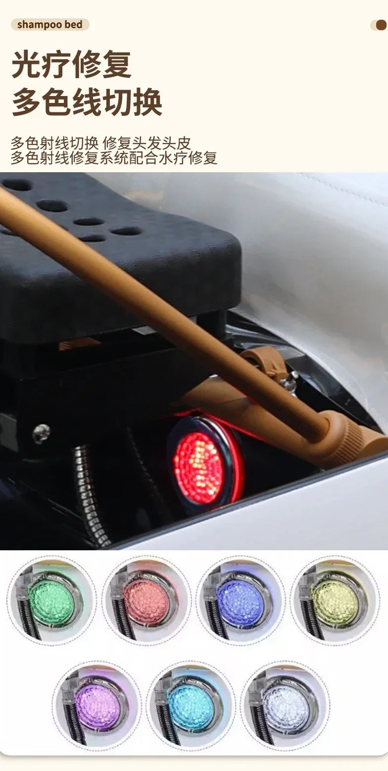 Spa Massage Shampoo Bed for Hair Salon, Commercial Use, Hairdressing Shaving Station, Water Circulation Basin, Beauty Furn, 2025 Ai-TechWorld 