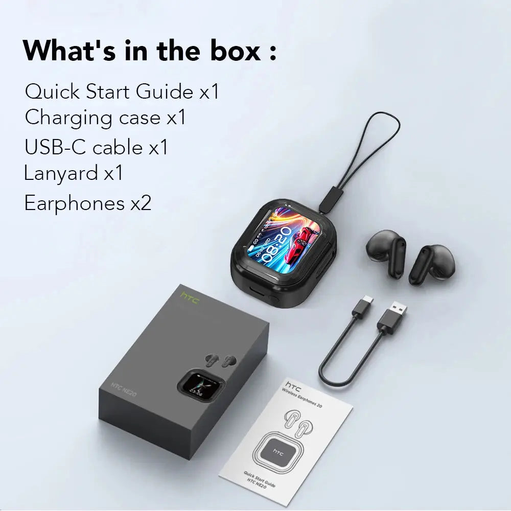 Translator HTC NE20 New Bluetooth 6.0 Wireless Headphones Translation Ai-TechWorld 