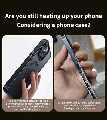 Camera Protection + Hybrid Silicone Frame Aluminum Metal Phone Case For iPhone 17 16 15 Pro Max 14 13 Better Heat Bumper Ai-TechWorld 