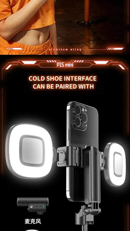 Newly Upgraded Design Mini Bluetooth Portable Telescopic Multifunctional Tripod Phone Selfie Stick Ai-TechWorld 