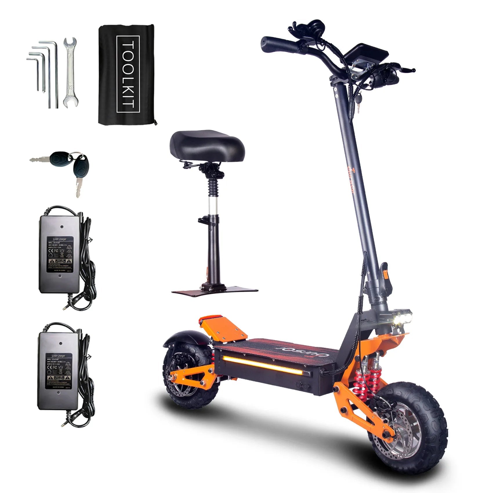 X5 6000W Dual Motor Eelectric Scooter in China Stock 60v 40ah Large Battery Remote Scooter with Seat 11-inch Tires Ai-TechWorld 