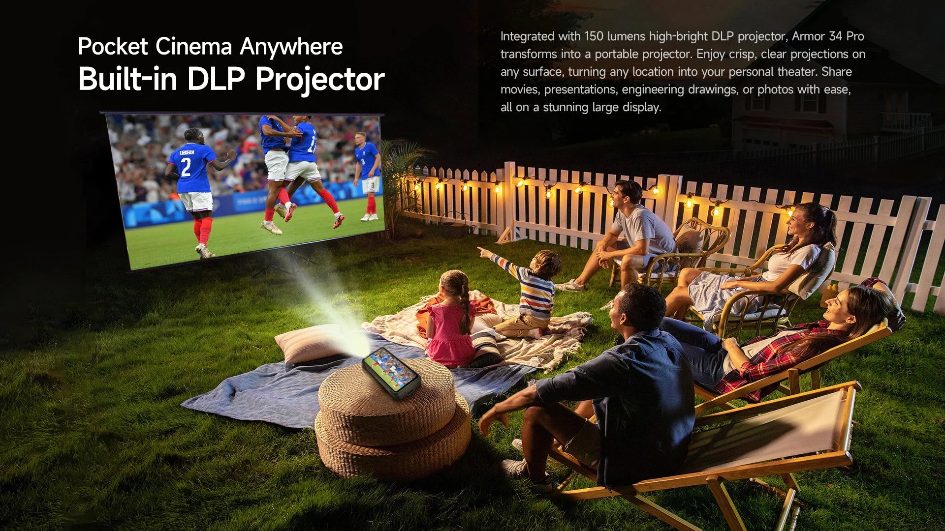 【World Premiere】Ulefone Armor 34 Pro 5G AI Rugged Phone 25500mAh Up to 32GB+512GB Built-in Projector 120Hz 6.95" NFC Smartphone Ai-TechWorld 