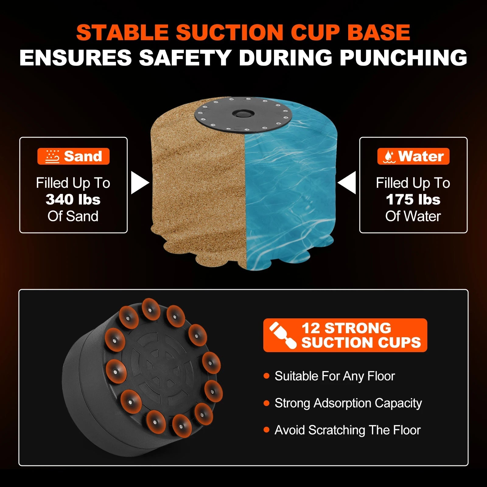 5 in 1 Punching Bag with Stand for Adult & Kids, Freestanding Speed Bag Hitting Target Heavy Kickboxing Bag, 2 Packages Deliver Ai-TechWorld 