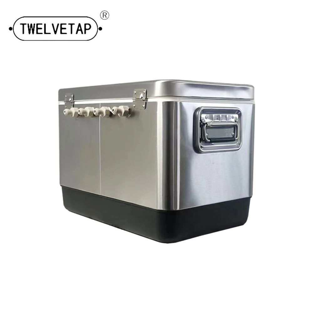 TWELVETAP Jockey Box  Craft Beer Cooling Box Homebrew Portable Bar Stainless Steel Housing Coils Material Outdoor Refrigeration Ai-TechWorld 