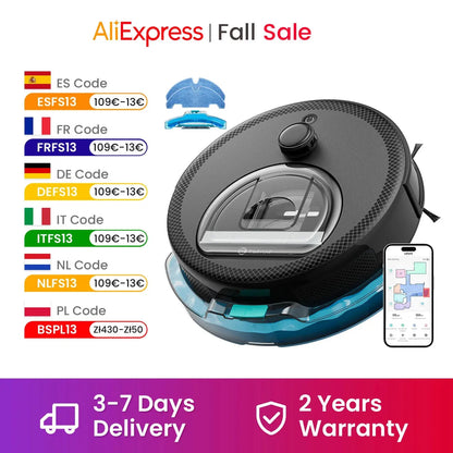 Lefant M330 Pro Robot Vacuum and Mop combo, 5000Pa,dTOF LiDAR Navigation, Alexa/Google/WiFi,Ideal for Pet Hair Ai-TechWorld 