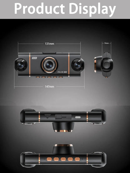 4 Cameras Dash Cam Car DVR WiFi HD 1080P Video Recorder 4 Channel Front Rear View Night Vision Black Box DVR For Vehicle Safety Ai-TechWorld 