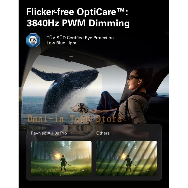 RayNeo Air 3S Pro smart AR glasses, 135-inch HD viewing, 1200Nits brightness, 3D surround sound Ai-TechWorld 