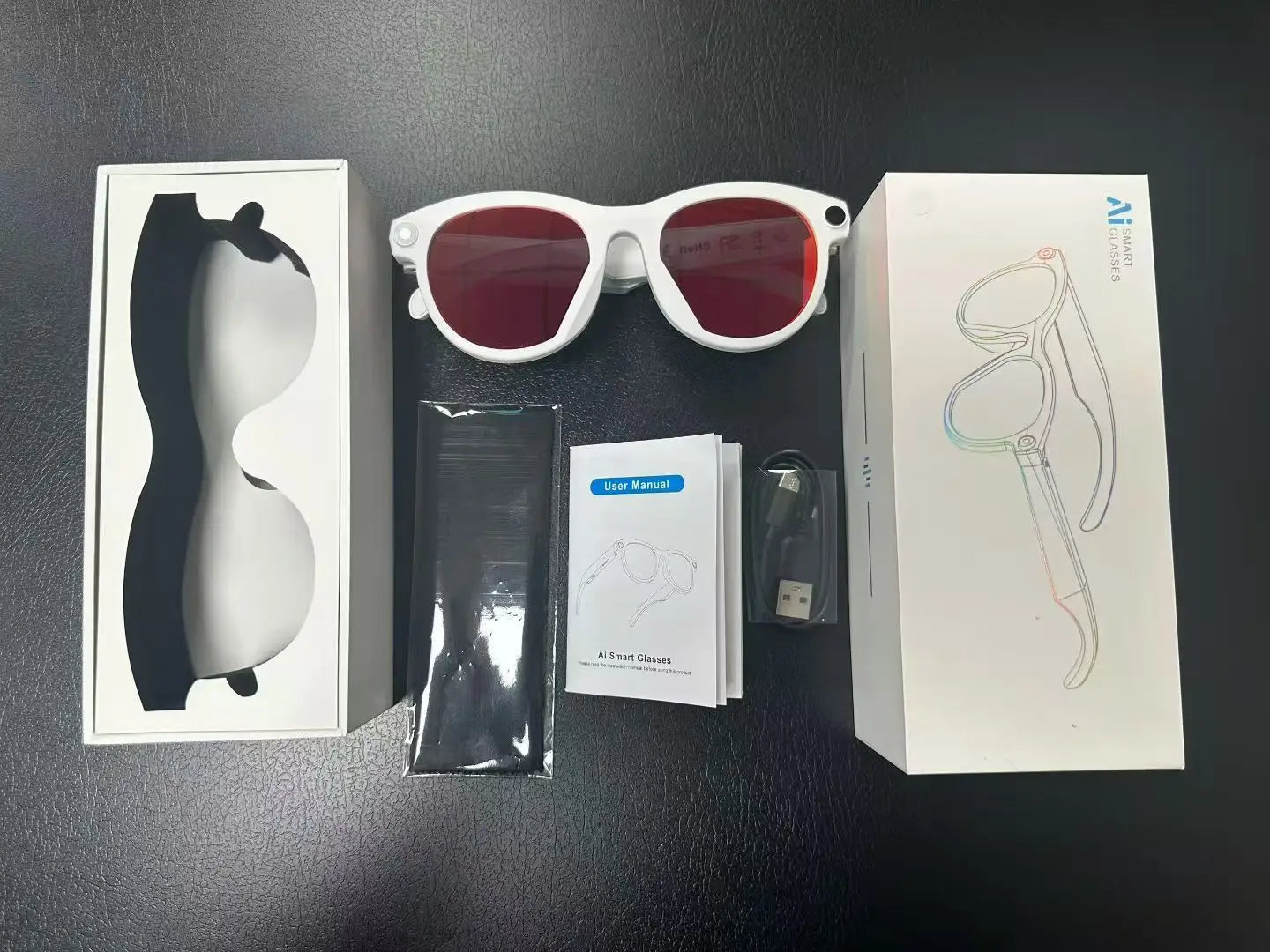 2025Xiaomi Mijia 4K HD Color Changing AI Smart Glasses Chat HD Camera Bluetooth Call Voice Assistant Control Smart Glasses Gift Ai-TechWorld 