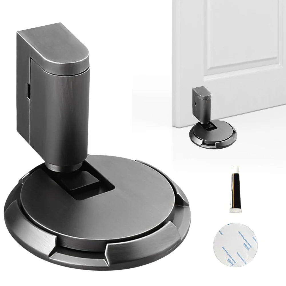 Mechanical No Drilling Door Stopper Keep Door Open Magnetic Door Stopper Heavy Duty No Drill Door Stopper for Office Home Garage Ai-TechWorld 