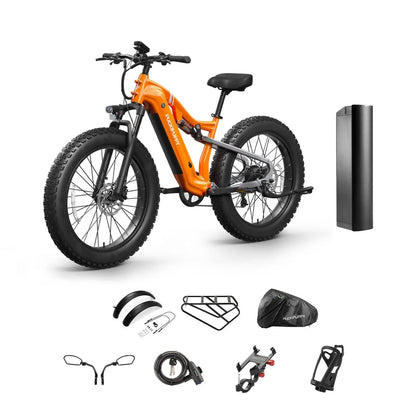 PUCKIPUPPY Labrador pro Electric Bike 1350W Peak 48V 20AH Battery Ebike 26" Fat Tire Electric Mountain Bike 2-Year Warranty Ai-TechWorld 