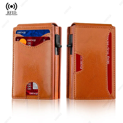 Rfid Credit Card Holder Carbon Fiber Wallets Men Anti Theft Slim Thin Luxury Bank Money Cardholder Case Minimalist Wallet Purse Ai-TechWorld 