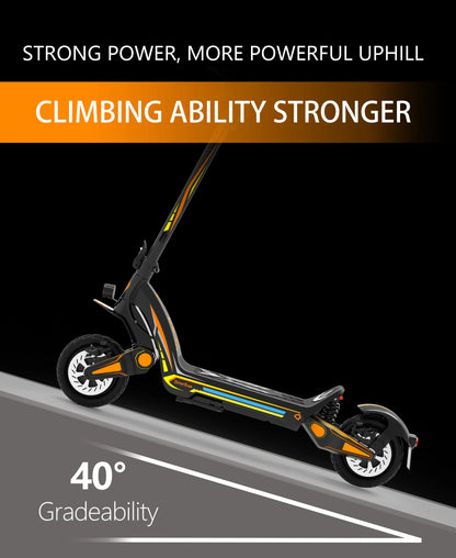 Dual Motor 46mph 80kmh Hydraulic Absorber Brake Powerful Off-road Adult Double Motor Big 60V 11inch Tires Electric Scooter Ai-TechWorld 