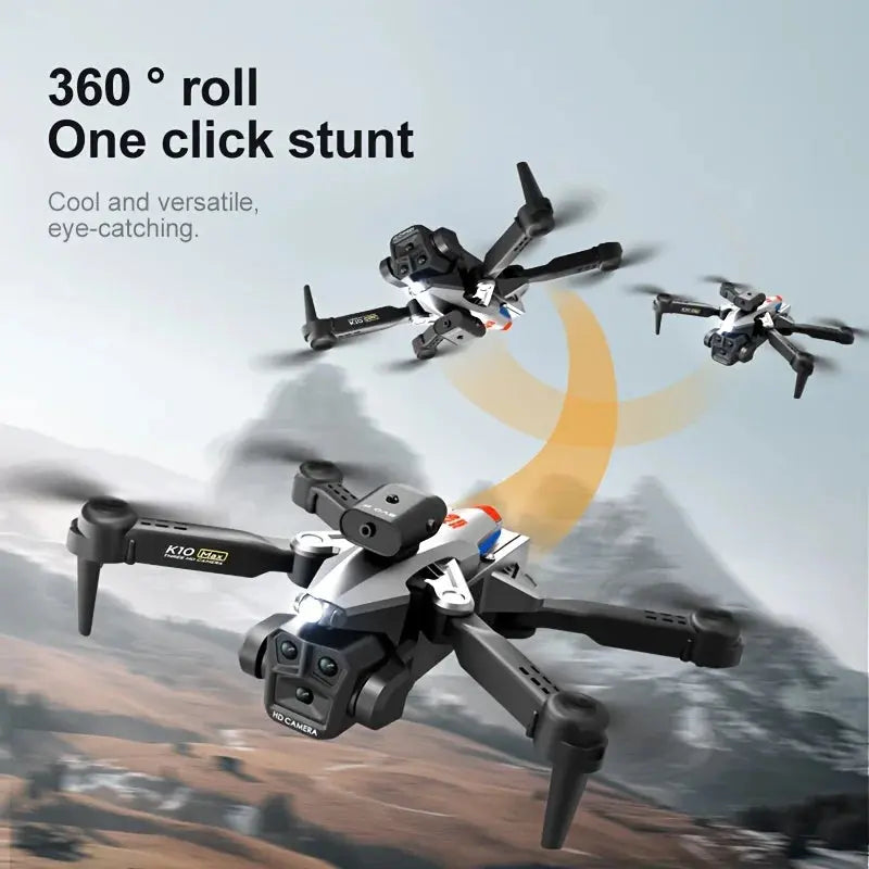 Foldable Camera Drone for Beginners & Adult - Four Direction Obstacle Avoidance, 360° Flips, One-Key Take Off/ Landing, 3D Flips Ai-TechWorld 