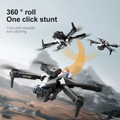 Foldable Camera Drone for Beginners & Adult - Four Direction Obstacle Avoidance, 360° Flips, One-Key Take Off/ Landing, 3D Flips Ai-TechWorld 