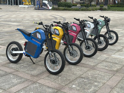 Powerful QS205v3 10000W 72V 100KMH 62MPH Fatbike Electric Road Bike Adults Fat Tire Fardriver 72V150A Controller E Motorcycle Ai-TechWorld 