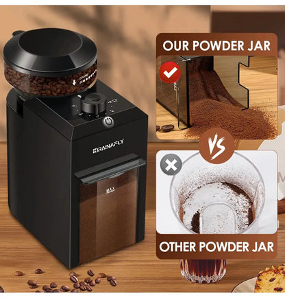 Automatic Burr Mill Coffee Grinder Electric Coffee Bean Grinding With 28 Adjustable Gears for Espresso French Press Drip Coffee Ai-TechWorld 