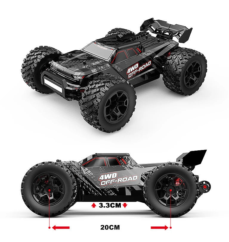 HYPER GO MJX 14207 14208 1/14 RC Car 41-53km/h Brushless 2.4G Remote Control 4WD Off-road High Speed RC Car Truck Hobby Toy Ai-TechWorld 