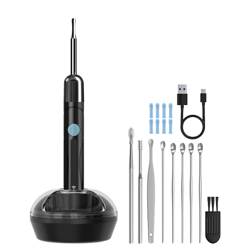 WiFi Endoscope 4.2mm 1080P Ear Picker Camera with Ear Spoon Base for iOS/Android Ear Cleaning Otoscope with Ear Wax Removal Tool Ai-TechWorld 