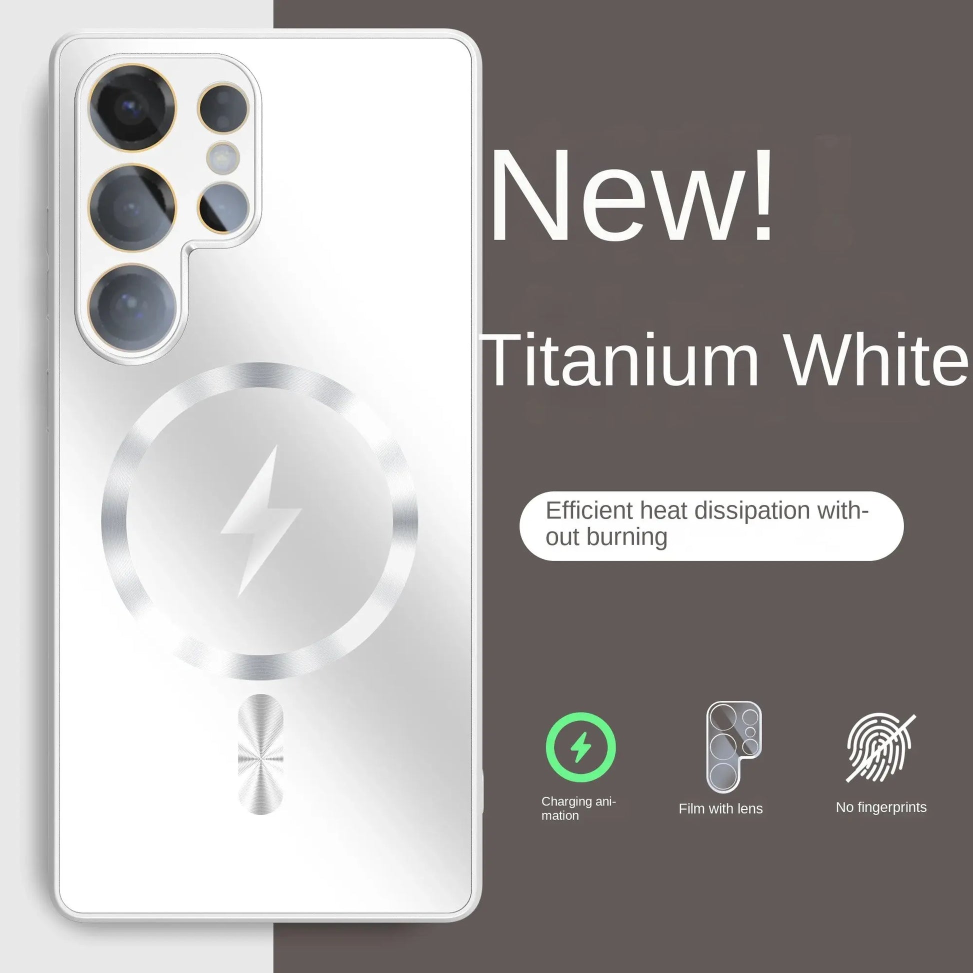 Ultra-thin AG Matte Magnetic For Magsafe Case For Samsung Galaxy S25 S24 S23 Ultra Plus Glass Lens Protector Shockproof Cover Ai-TechWorld 