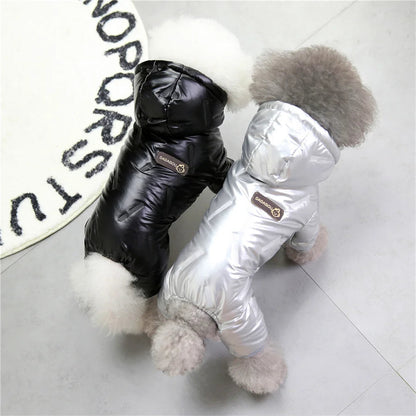 Thicken Warm Dog Jumpsuit Winter Pet Dogs Clothes for Chihuahua Coat Waterproof Hoodie Puppy Overalls Poodle Jacket Pet Apparel Ai-TechWorld 