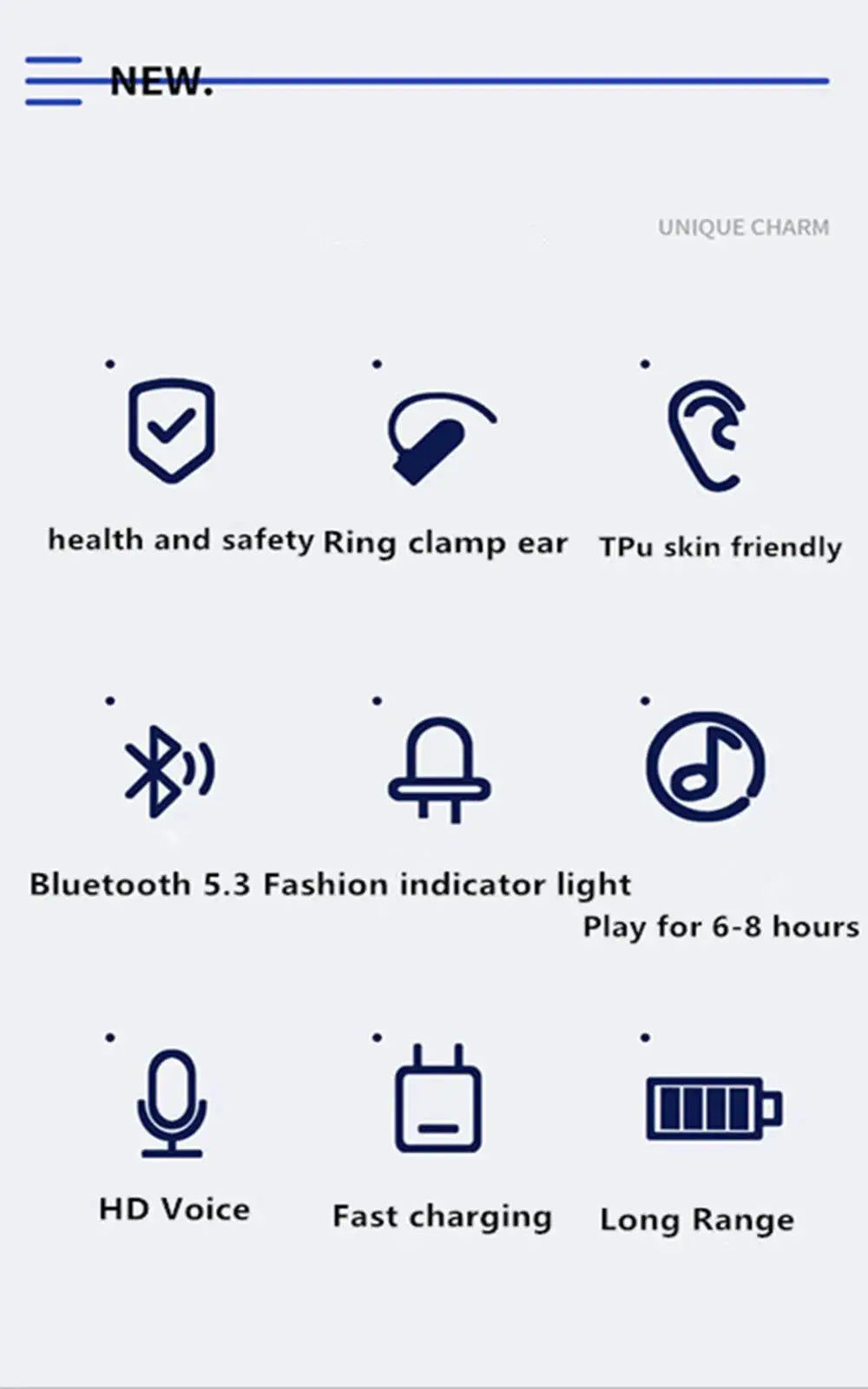 Bluetooth Earphone Clip On Monaural Inear Motion Stereo Bone Conduction Gd28 Business Wireless Earphone Mini Monaural Tws Ai-TechWorld 