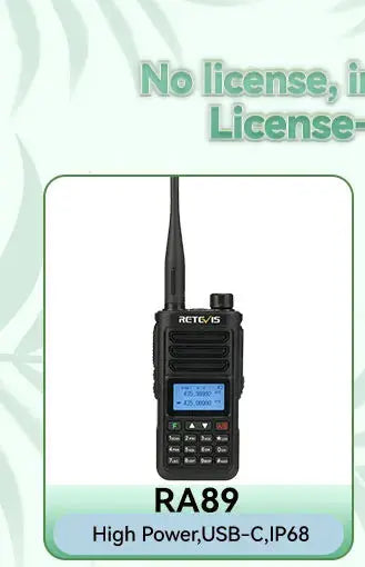 Retevis RT86 10W Walkie Talkie Professional Two Way Radio Long Range Walkie Talkie UHF Communication radio for Outdoor Business Ai-TechWorld 