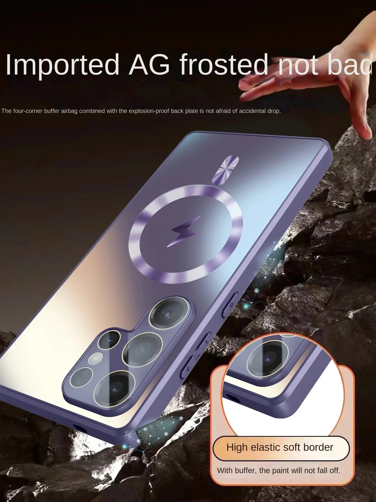 Ultra-thin AG Matte Magnetic For Magsafe Case For Samsung Galaxy S25 S24 S23 Ultra Plus Glass Lens Protector Shockproof Cover Ai-TechWorld 