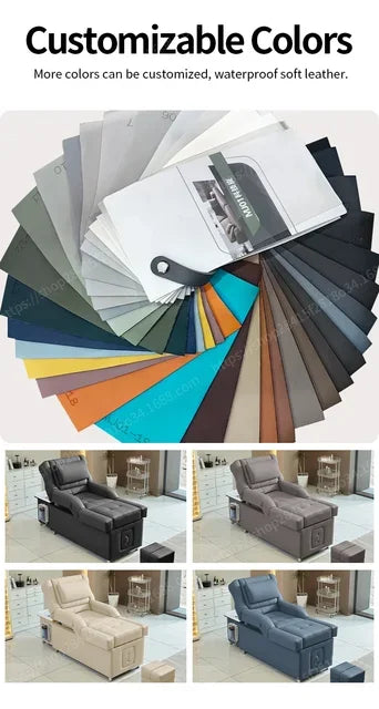 2025 Multifunctional Salon Back Lifting Foot Massage Bed Shampoo Chair Pedicure Head Spa Bed Shampoo Bed Ai-TechWorld 