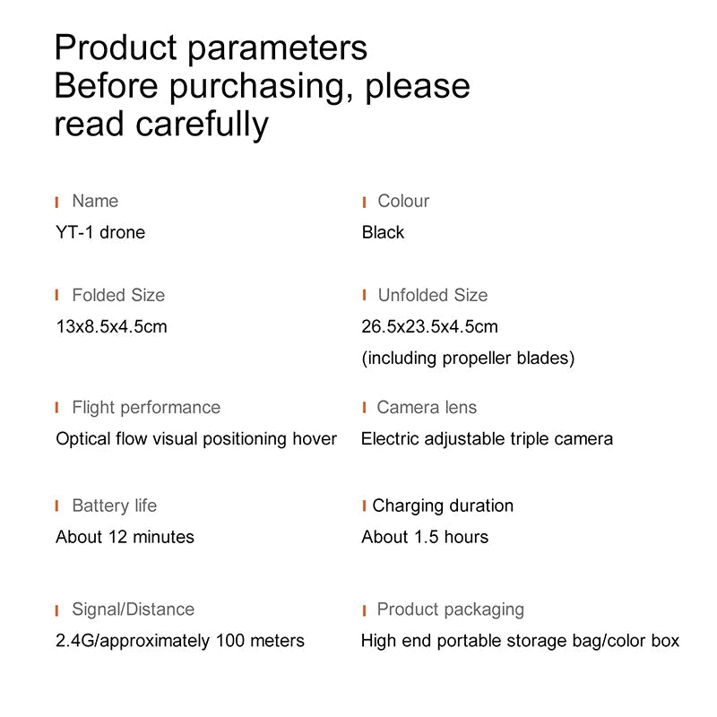 Xiaomi YT11 Drone 8K HD Three Camera Brushless Motor 5G WIFI FPV Optical Flow Positioning Obstacle Avoidance RC Drone 20000M Ai-TechWorld 