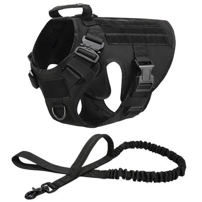 Tactical Military Vest Pet German Shepherd Golden Retriever Tactical  Training Dog Harness and Leash Set For All Breeds Dogs Ai-TechWorld 