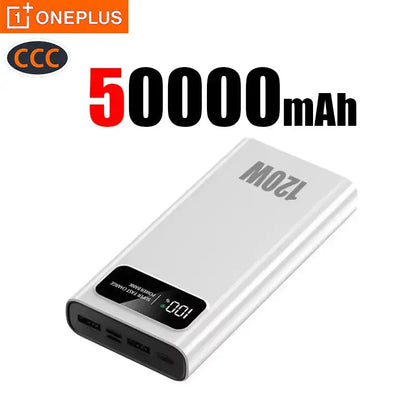 ONEPLUS 500000mAh 120W Super Fast Charging Power Bank High Capacity Battery CCC Certification Power Bank 3C For Iphone Xiaomi Ai-TechWorld 