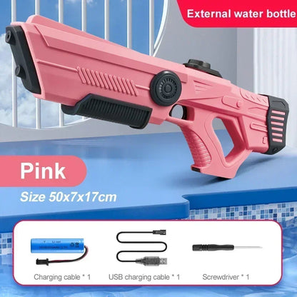 Electric Automatic Water Storage Gun Toys Portable Children Summer Beach Outdoor Fight Fantasy Spray Gun Toys Boy Kid Adult Game Ai-TechWorld 